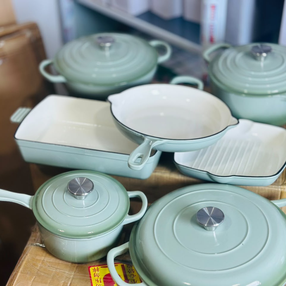 Ion cast Cookware (11 pieces available in different colors)
