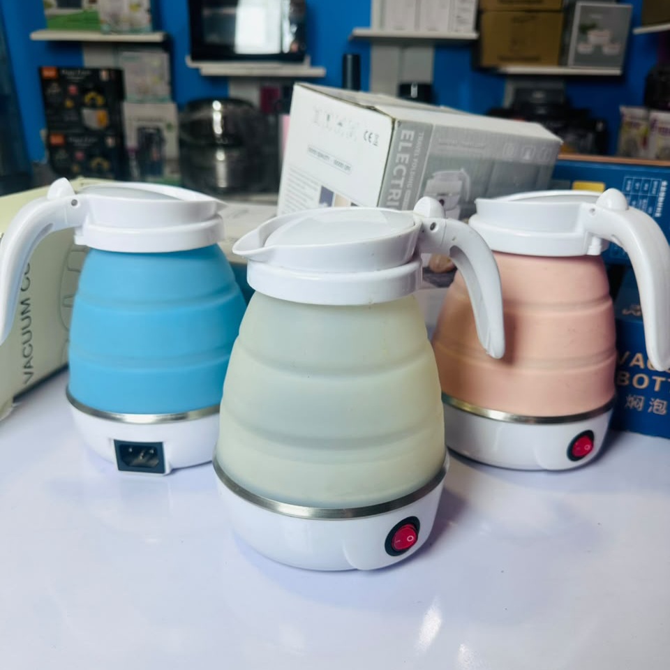 Mobile Water Heater (Foldable Kettle, Silicone Electric Kettle, Portable Small Outdoor Traveling Kettle, Retractable Electric Kettle)